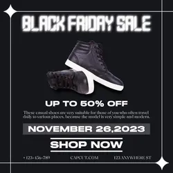 Shoess Black Friday Sales Promotion