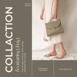 green minimalist bag collection instagram pos