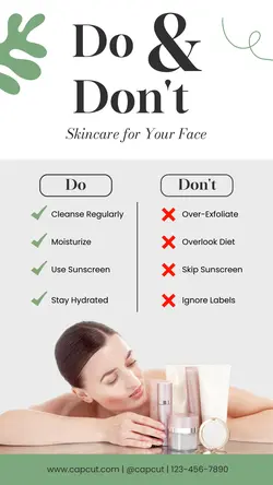 Do & Dont Skincare Instagram Story