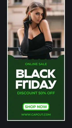 Black Friday online sale instagram story
