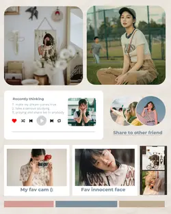 Non-Marketing Personal Sharing Photo Collage Color Palate 