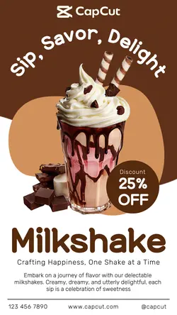 Milkshake Promotion Instagram Story