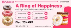 Doughnuts Promotion Twitch Cover