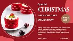 SPECIAL CHRISTMAS CAKE SALE TWITTER POST