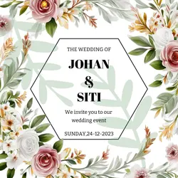 Non - Marketing Wedding Invition Simple