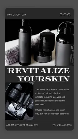 Beauty & Men skin productsl Branding Minimalist