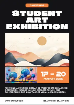 Non-marketing Campus event art exhibition