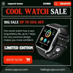Cool Smart Watch Sale Promotion Story FB