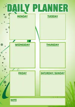 Non-Marketing Planner & Schedule Daily Minimalist