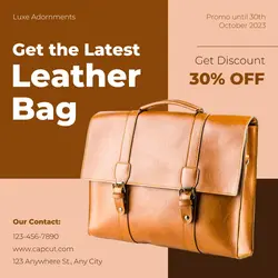Leather Bag Promo Instagram Post