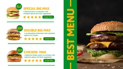 Food Burger Menu Page