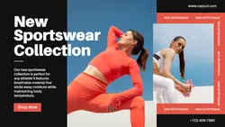 Fashion Sportswear Product Display Twitter Post