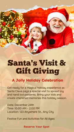 Christmas Santa Gift Event Instagram Story