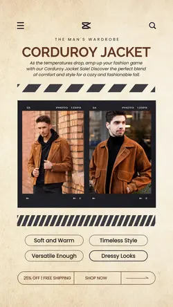 Men Fashion Sale - Instagram Story