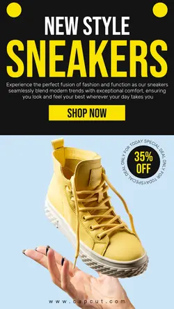 New Style Sneakers Promotion Instagram Story