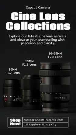 Camera Lens Display Promotion Instagram Story