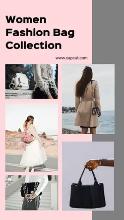 Pink Grey Women's Bag Instagram Story