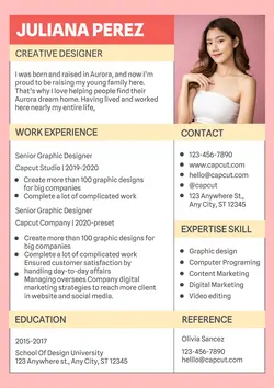 Business Resume Creative Designer