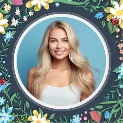 Non-marketing Instagram profile photo floral