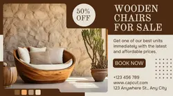 Furniture wooden chairs sales promotion