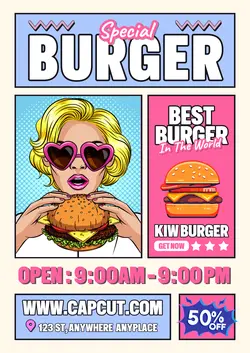 Food Burger Poster Promotion