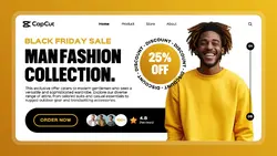 Man Collection Black Friday Sale Promotion Website