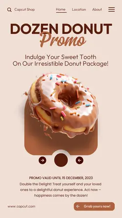 Food Donuts Promotion Instagram Story