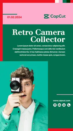 Retro Camera Collector - IG Story Template 