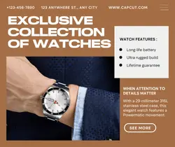 Electronic Watches Display Product Facebook Post