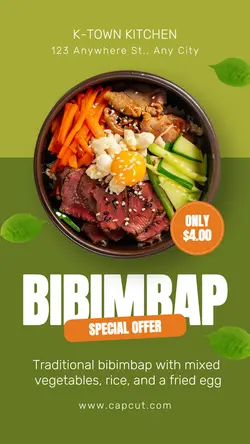 Food Korean Food Promotion Instagram Story