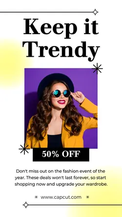 Trendy Fashion Promotion Stories Template