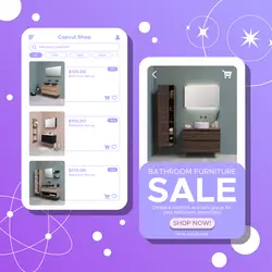 Bathroom Furniture Sale Poster