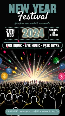 New year festival instragam story