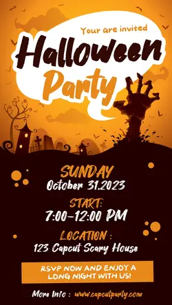 Halloween Party Instagram Story