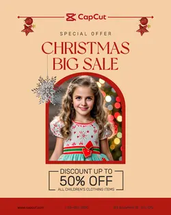 CHRISTMAS BIG SALE CHILDREN'S CLOTHES IG PORTRAIT