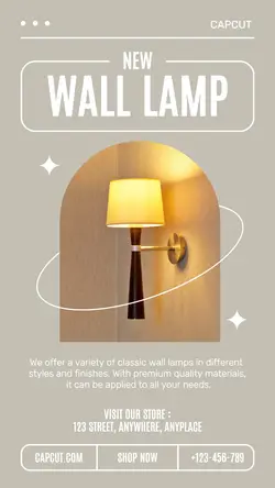 Wall Lamp Instagram Stories