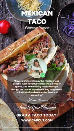 Food Taco Testimony In Instagram Story