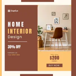 Home Interior Design Promotion Instagram Post