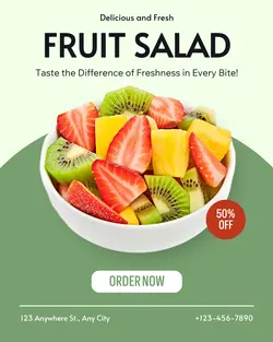 Fruit Salad Sale Promotion Instagram Portrait