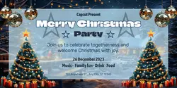 Merry Christmas Party Linkedln Company Banner