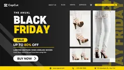 Black Friday web design tweeter