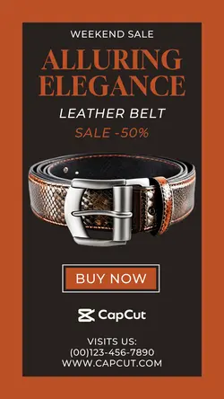 Leather belt special edition sale