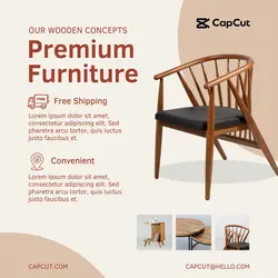 Furniture Wooden Concept - IG Post Template