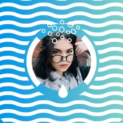 Non-marketing IG profile photo blue water