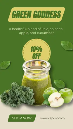 Beverages Juice Sale Instagram Story
