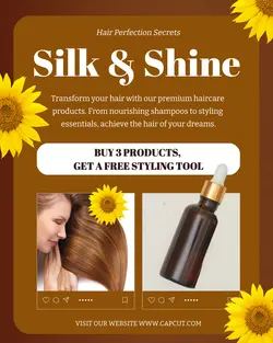 Beauty Promotion silk shine Instagram Portrait