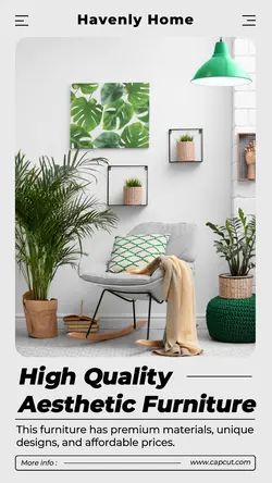 High Quality Aesthetic Funiture Product Display Instagram Story Cream Minimalist