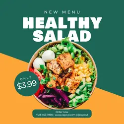 Healthy Salad New Menu Instagram Post