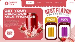 FOOD MILK WEB UI DESIGN