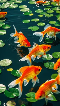 Wallpaper Creative Poster Goldfish